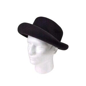 Michael Howard Miss Bierner Ladies Fedora Hat 100% Wool USA Purple Plum Church